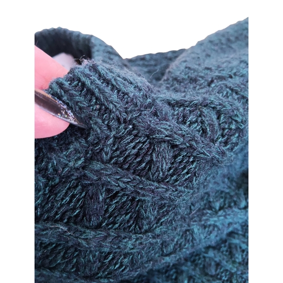 Primark Dark Forest Green Textured Crewneck Sweater *Not Navy* - Picture 3 of 7